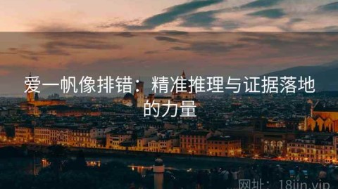 爱一帆像排错：精准推理与证据落地的力量